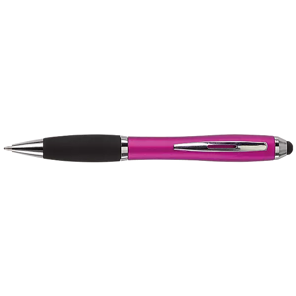 Ballpoint with Rubber Grip and Stylus