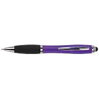 Ballpoint with Rubber Grip and Stylus
