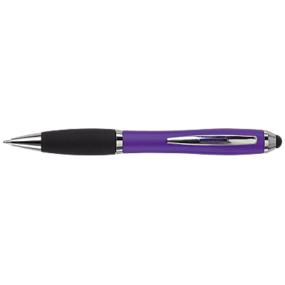 Ballpoint with Rubber Grip and Stylus
