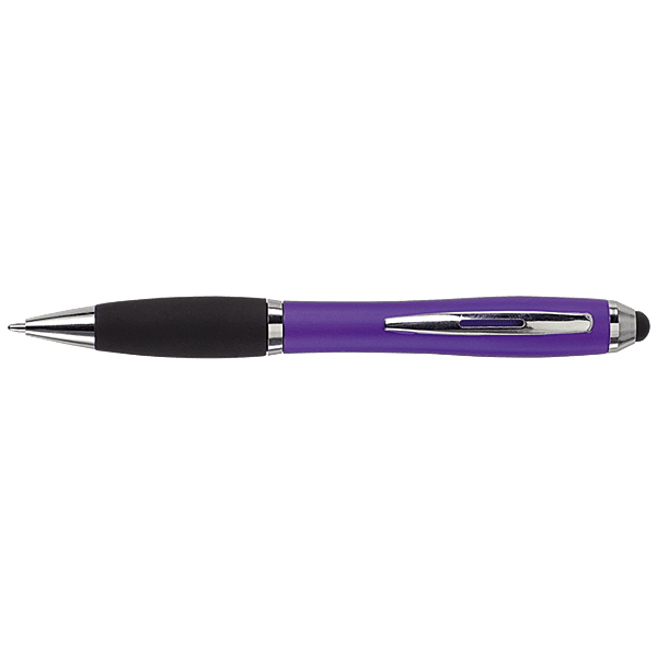 Ballpoint with Rubber Grip and Stylus