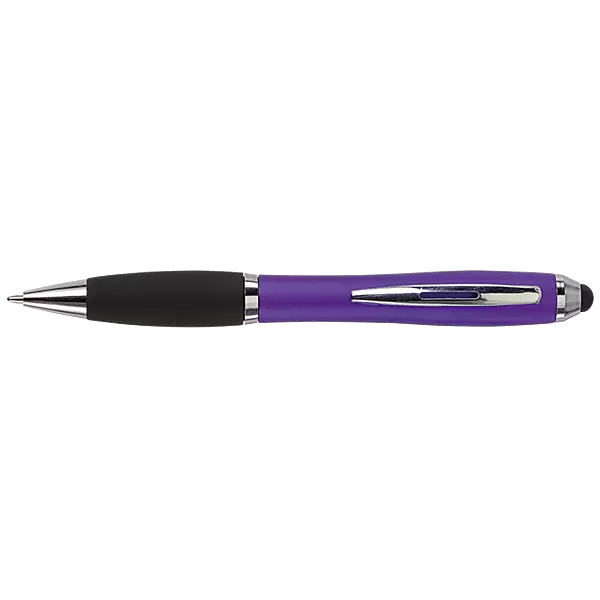 Ballpoint with Rubber Grip and Stylus