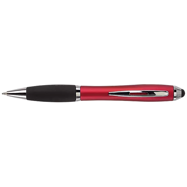 Ballpoint with Rubber Grip and Stylus
