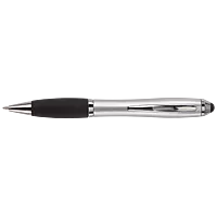 Ballpoint with Rubber Grip and Stylus