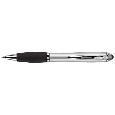 Ballpoint with Rubber Grip and Stylus