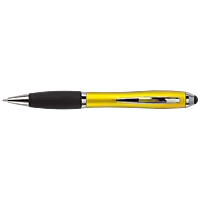 Ballpoint with Rubber Grip and Stylus