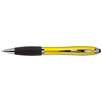 Ballpoint with Rubber Grip and Stylus