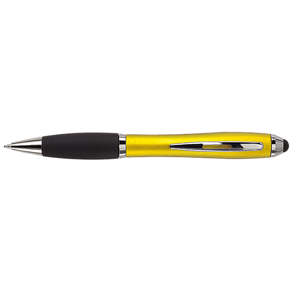 Ballpoint with Rubber Grip and Stylus