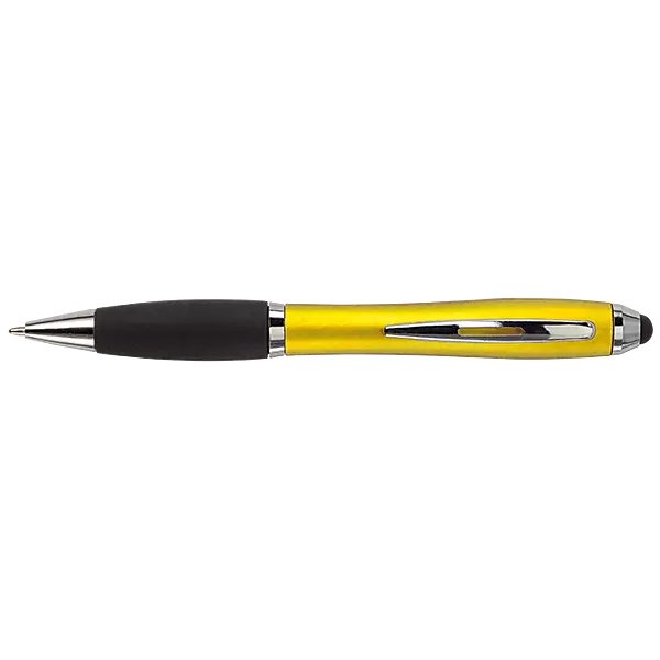 Ballpoint with Rubber Grip and Stylus