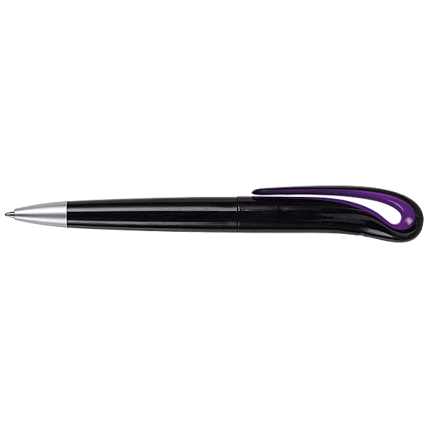 Swan Neck Design Ballpoint Pen with Black Barrel