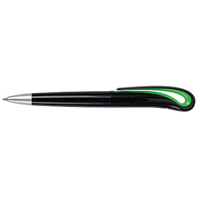 Swan Neck Design Ballpoint Pen with Black Barrel