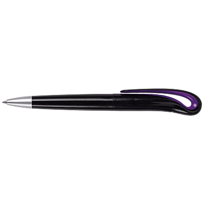 Swan Neck Design Ballpoint Pen with Black Barrel