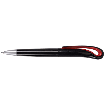 Swan Neck Design Ballpoint Pen with Black Barrel