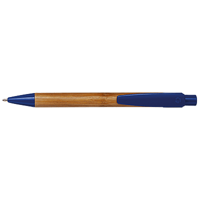 Bamboo Ballpoint Pen with Plastic Trims