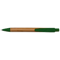 Bamboo Ballpoint Pen with Plastic Trims