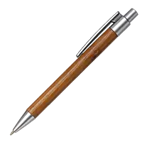 Bamboo Ballpoint Pen with Plastic Trims