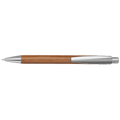 Bamboo Ballpoint Pen with Plastic Trims