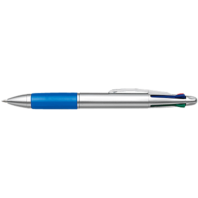 4 Colour Ballpoint Pen with Rubber Grip