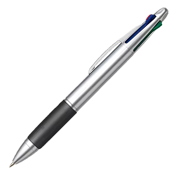 4 Colour Ballpoint Pen with Rubber Grip