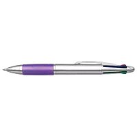 4 Colour Ballpoint Pen with Rubber Grip