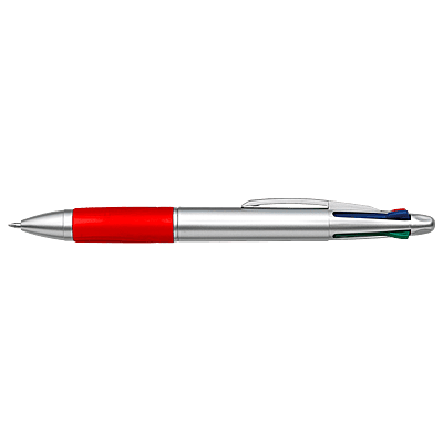 4 Colour Ballpoint Pen with Rubber Grip