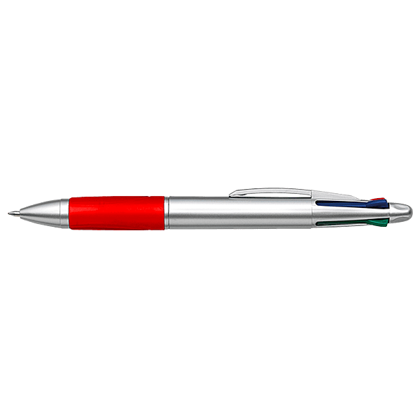 4 Colour Ballpoint Pen with Rubber Grip