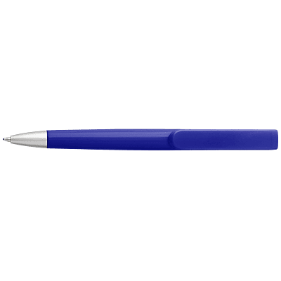 Rounded Clip Ballpoint Pen With Coloured Barrel