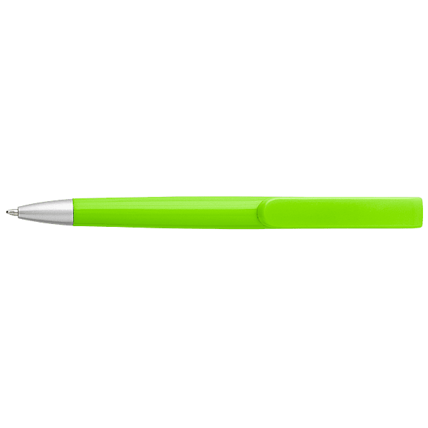 Rounded Clip Ballpoint Pen With Coloured Barrel