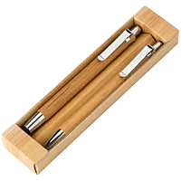 Bamboo Pen and Clutch Pencil Set