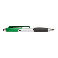 Ballpoint Pen With Stylus And Mobile Phone Stand