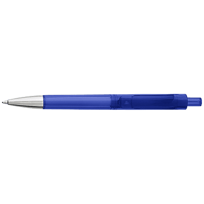 Ballpoint Pen With Transparent Coloured Barrel