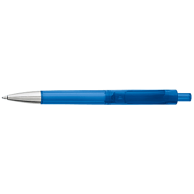 Ballpoint Pen With Transparent Coloured Barrel