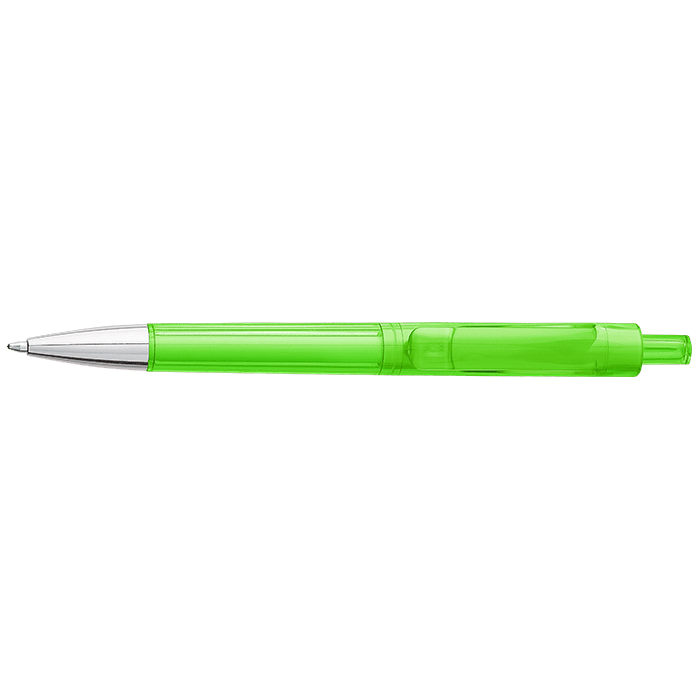 Ballpoint Pen With Transparent Coloured Barrel