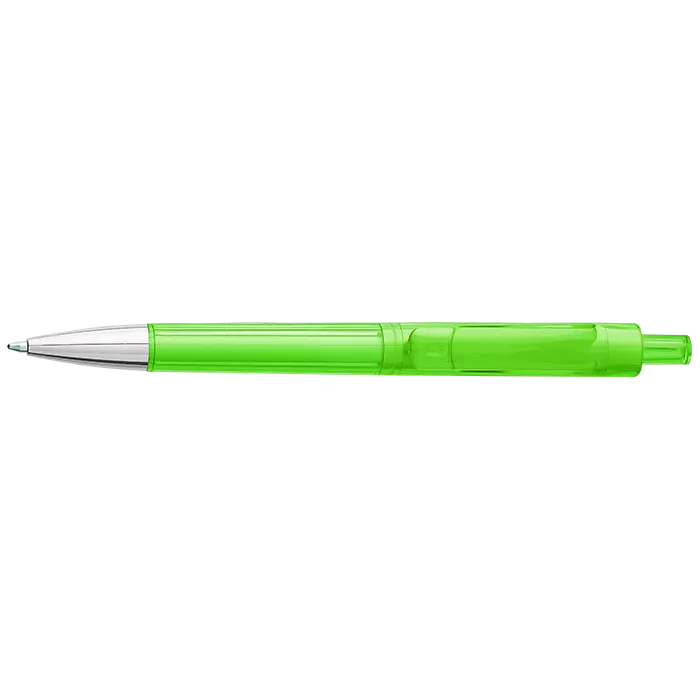 Ballpoint Pen With Transparent Coloured Barrel