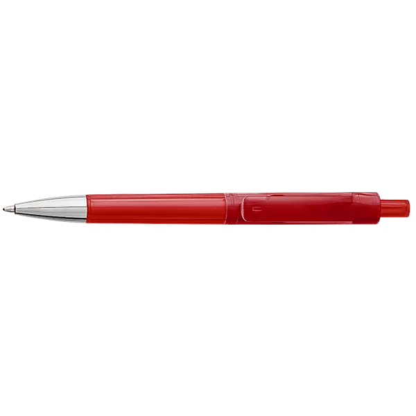 Ballpoint Pen With Transparent Coloured Barrel