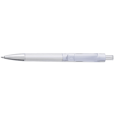 Ballpoint Pen With Transparent Coloured Barrel