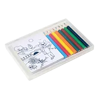 Colouring In Set In Plastic Case