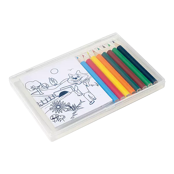 Colouring In Set In Plastic Case