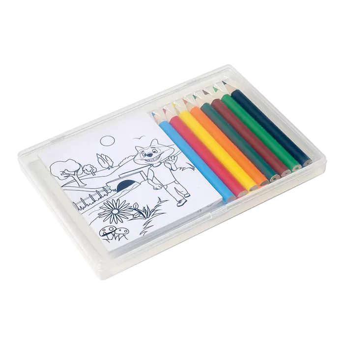 Colouring In Set In Plastic Case