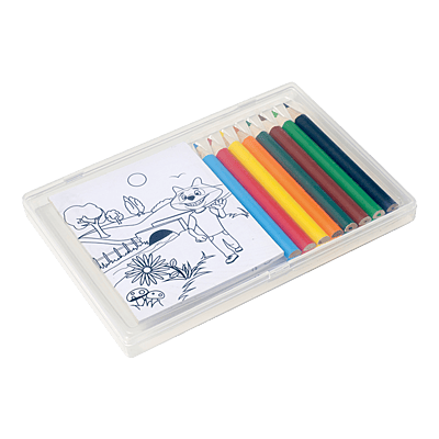 Colouring In Set In Plastic Case
