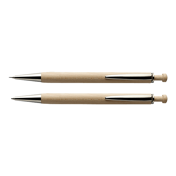 Maple Wood Pen And Clutch Pencil Set