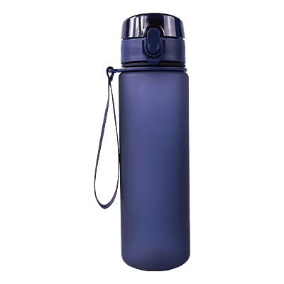600ml Frosted Cylinder Water Bottle