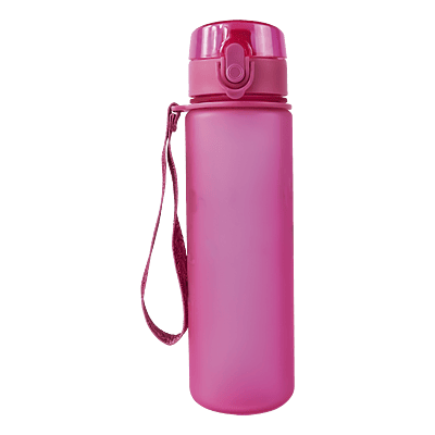 600ml Frosted Cylinder Water Bottle