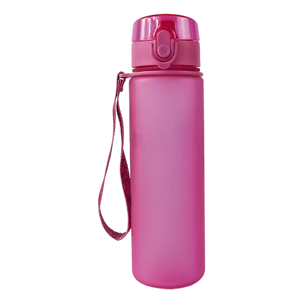 600ml Frosted Cylinder Water Bottle