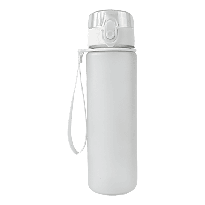 600ml Frosted Cylinder Water Bottle