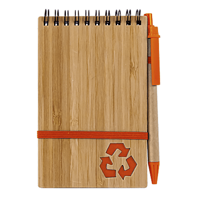 Bamboo Notebook With Pen