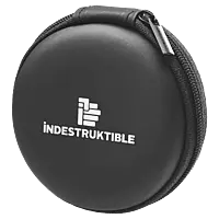 IND Aux Earphone with mic in round PU case