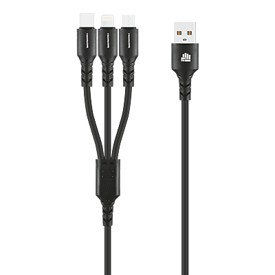 IND 1.2m 3-In-1 Charger Cable