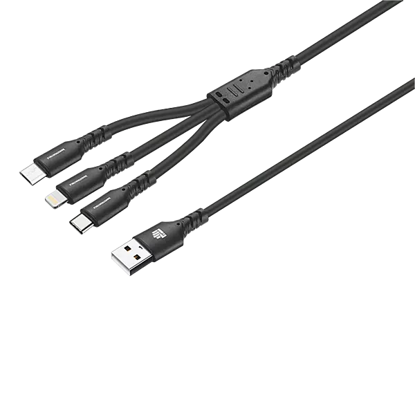 IND 1.2m 3-In-1 Charger Cable