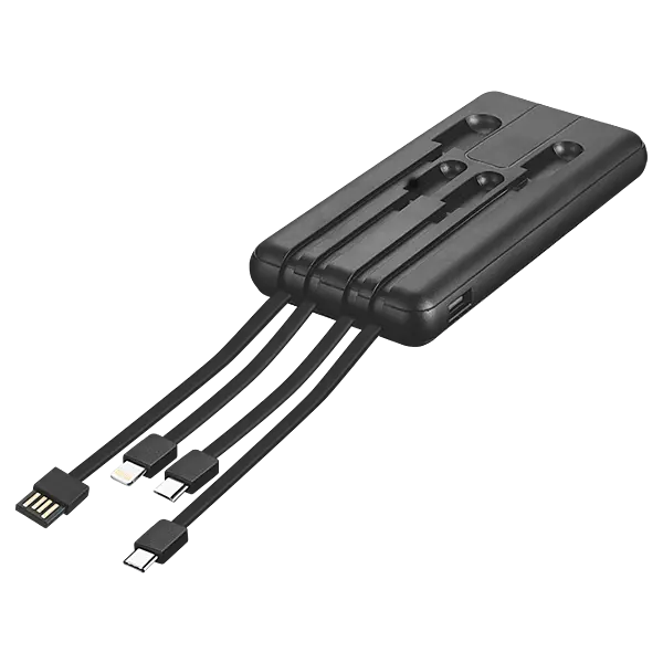 IND 10 000mAh Power Bank with charging cables