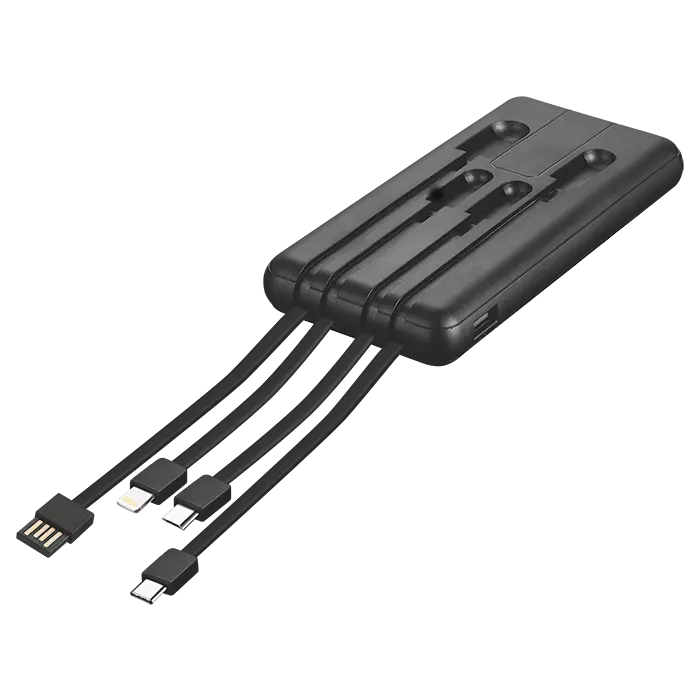 IND 10 000mAh Power Bank with charging cables